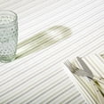 thumbnail image 5 of Martha Stewart Daisy Stripe Fabric Tablecloth Single Pack, Beige/Brown, 60"x84", 5 of 6