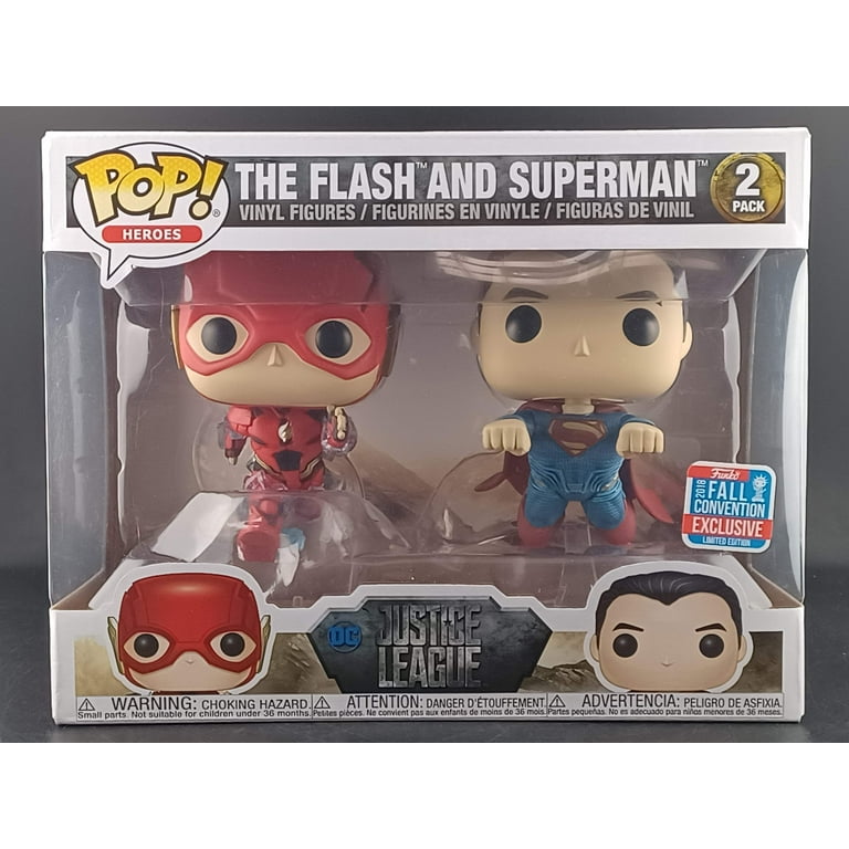 Funko Pop DC Justice League Flash and Superman Racing Fall