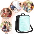 thumbnail image 5 of Bingfone Blue Bright Reusable Insulated Lunch Bag Cooler for Work School Picnic or Travel, 5 of 9