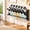 11.8in, variant on Foldable Wall-Mounted Shoe Rack Space-Saving Hanging Shoe Organizer | DrillFree PunchFree Sturdy Durable Compact Neat Tidy Vertical Flat Minimalist Modern Easy Install Stick Lightweight(11.8in)