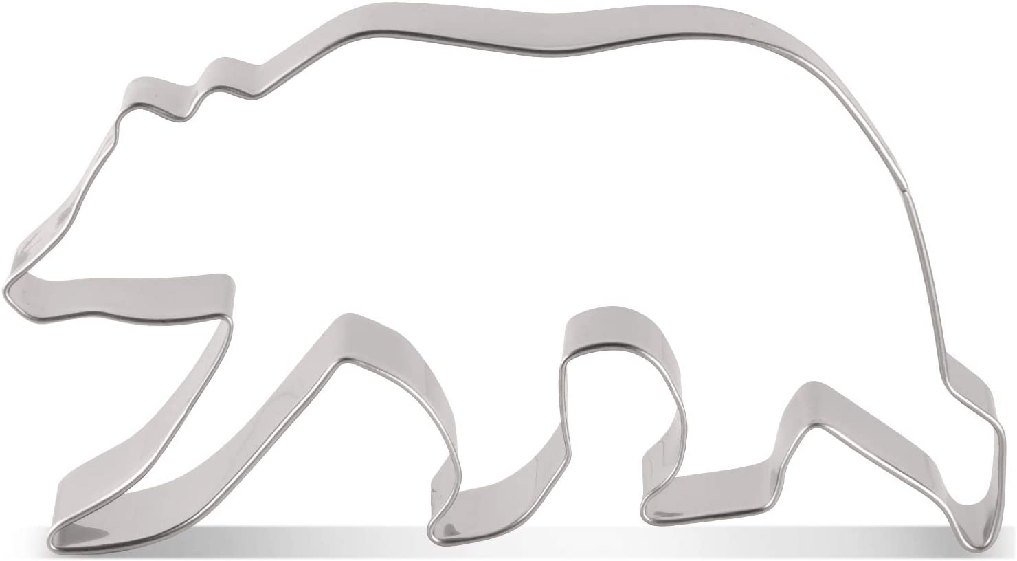 Walking Grizzly Bear Polar Bear Cookie Cutter 4 6 X 2 6 Inches Woodland Animal Biscuit And Fondant Cutters Stainless Steel Walmart Com