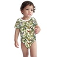 thumbnail image 2 of Xecao Jungle Animals Pattern Baby Climbing Bodysuit Short Sleeve Onesie Unisex 0-12 Months Baby Shirt Newborn Outfits Crotch snap design-, 2 of 6