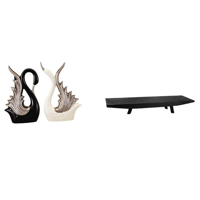 estatua de cisne,Figuras de cisne,estatuas,decoración del hogar,fiesta de bodas,Bandeja para servir,Bandeja para servir frutas,centro de mesa con almacenamiento,Bandeja rectangular de madera