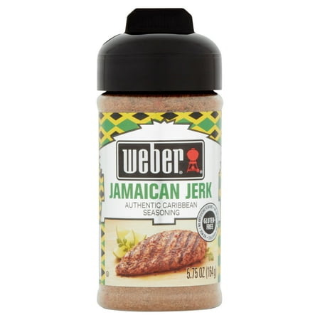 (2 Pack) Weber Jamaican Jerk Authentic Caribbean Seasoning, 5.75 (Best Store Bought Jerk Sauce)