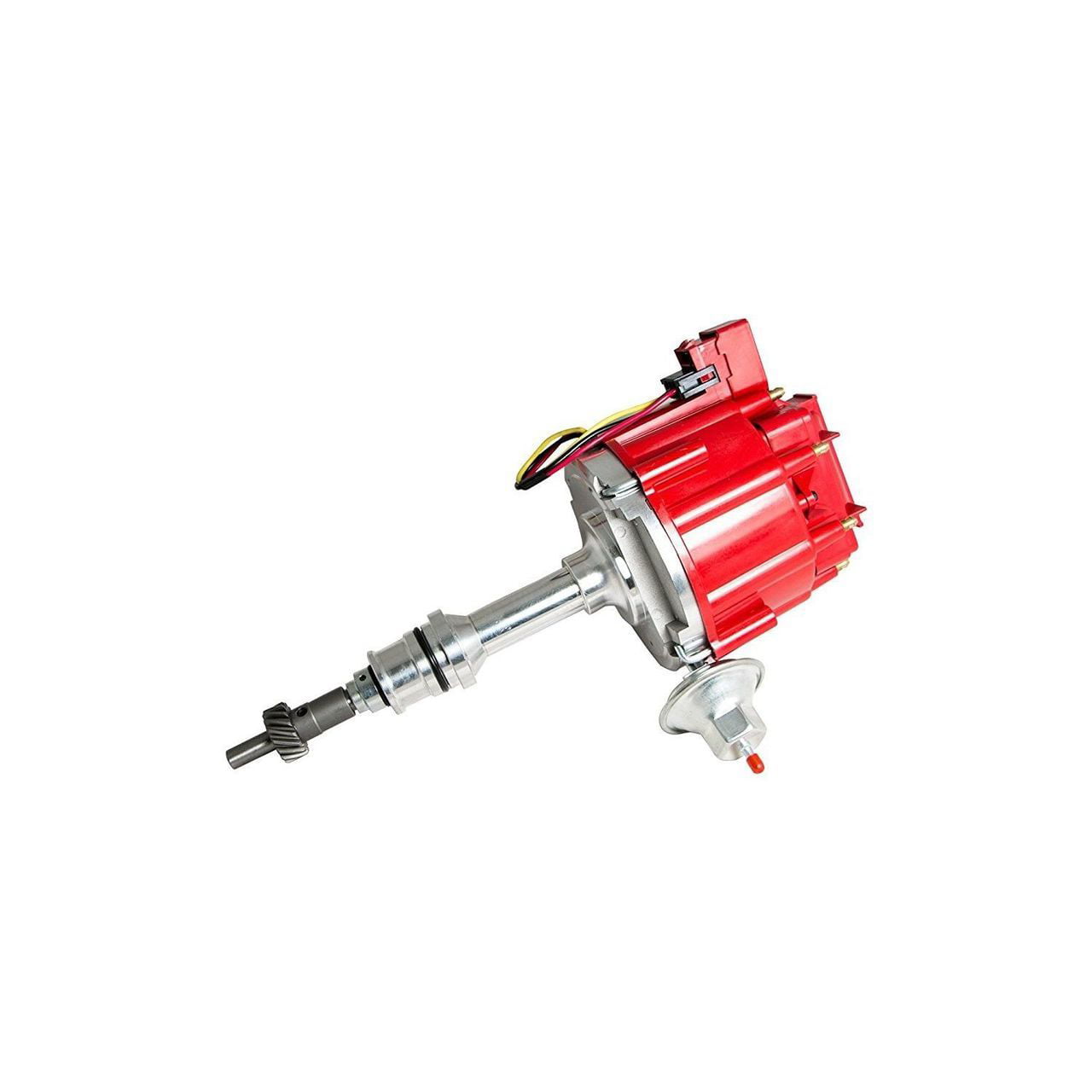 Top Street Performance JM6511R 50K Volt Coil HEI Distributor with Red Cap 