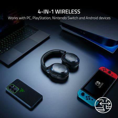 Razer - Barracuda X Wireless Stereo Gaming Headset for PC, PS4, PS5, Switch, and Android - Black