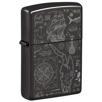 Zippo Classic High Polish Brass Pocket Lighter with Fusion Tree of