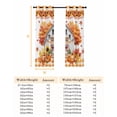 thumbnail image 6 of Fsddascl Fall Pumpkins Blackout Curtains for Bedroom/Living Room, Thermal Insulated Kitchen Curtains, Thanksgiving Maple Leaves Country House Grommet Darkening Window Treatment Drapes 27.5"x39"x2, 6 of 6