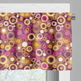 thumbnail image 3 of Ambesonne Geometric Valance Pack of 2, Vintage Circles Round, 54"X18", Multicolor, 3 of 5