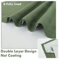 thumbnail image 2 of DriftAway Double Layer Linen Blackout Tie Up Curtains Thermal Insulated Fully Lined Balloon Roman Shade Bathroom Window Adjustable Rod Pocket for Small Window 25 Inch by 47 Inch Olive Green, 2 of 5