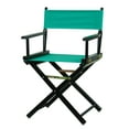 thumbnail image 1 of Casual Home Chaise de Réalisateur 18 Pouces Cadre Noir avec Toile Turquoise, 1 of 5