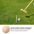 thumbnail image 3 of BESTSKY 2026 New 4 Pcs Croquet Toy Outdoor Kid Toys Wooden Grass Rolling Balls Mallet Yard Bocce Portable Kids Beach Child, 3 of 6