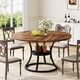 thumbnail image 1 of Mesa de comedor redonda Condemo para 4-6 personas de madera con almacenamiento, 1 of 8