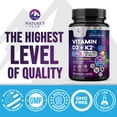 thumbnail image 4 of Vitamin D3 K2 - 5000 iu Vitamin D3 & 100 mcg Vitamin K2 (MK-7) per Serving - Calcium Absorption, Bone & Heart Health Support - Berry Chewable, Gluten Free, Non-GMO, Bottled in USA - 120 Tablets, 4 of 9