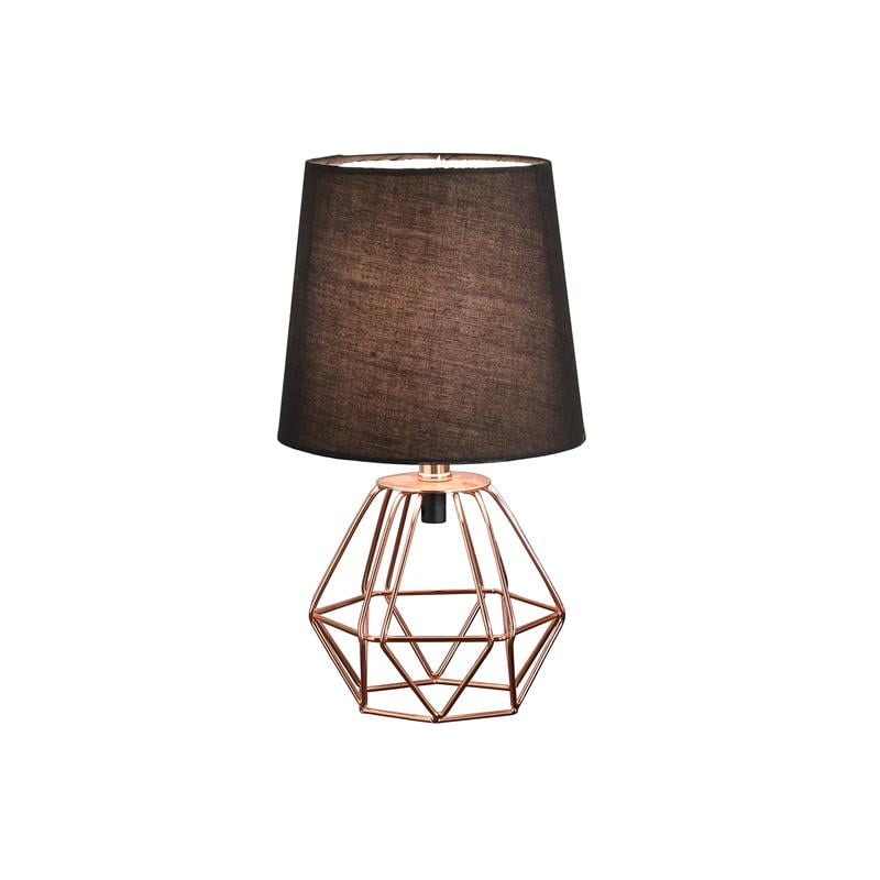 geometric metal table lamp