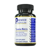 Premier Research Labs Tyrosine Matrix - Contains Aquamin, Rhodiola Rosea, Organic Turmeric & Chinese Salvia - Neurotransmitter Support for a calm mind - 90 Plant-Source Capsules