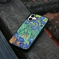 thumbnail image 4 of WIRESTER Shockproof Soft Rubber Cover Case for Apple iPhone 16 6.1" 2024, Irises Vincent Van Gogh, 4 of 5