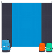 MaikcQ Sand Free Beach Blanket, Sandproof Waterproof Beach Mat 79”x83” Suitable for 4-7 Adults, Outdoor Picnic Mat Quick Drying, Compact & Durable Picnic Blanket for Travel, Hiking, Camping (Blue)