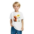 thumbnail image 4 of JoyHoop Graphic Tees for Girl Floral Print Short Sleeve Round Neck T Shirts Tops, 4 of 6