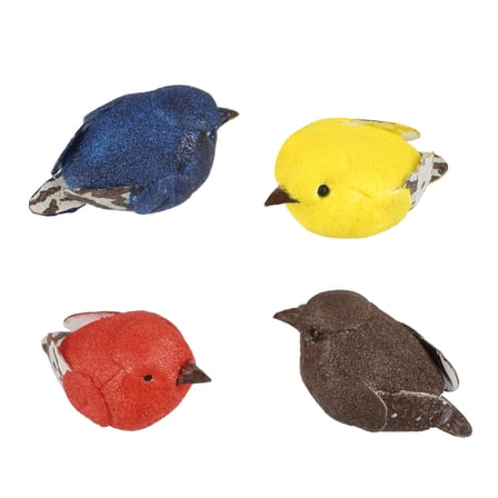 12 Packs: 4 ct. (48 total) Micro Mini Mushroom Birds by Ashland