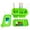 Green, variant on MyLifeUNIT Paint Brush Cleaner, Paint Brush Holder and Organizers with Palette for Acrylic, Watercolor, and Water-Based Paints (White)