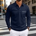 thumbnail image 6 of Fabrcox Mens Polo Shirts Long Sleeve Button Down Collared Golf Shirt for Men Regular Fit Casual Office Mens Dress Shirts with Chest Pocket XXXL, 6 of 8