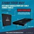 thumbnail image 3 of JOOLA Dual Function Table Tennis Table Cover, Black, 3 of 4