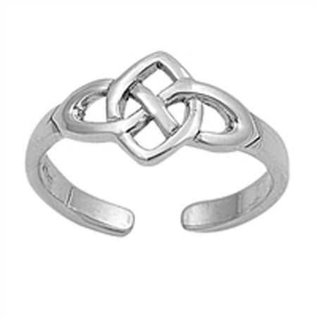 Celtic Knot .925 Sterling Silver Toe Ring