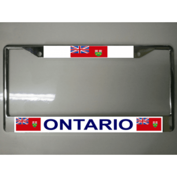 Ontario Canada License Plate Frame Free Screw Caps Included