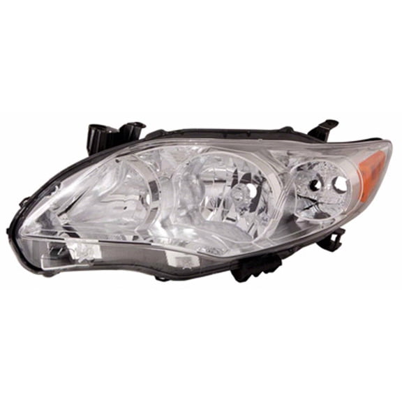 KAI New CAPA Certified Standard Replacement Driver Side Headlight Lens And Housing, Fits 2011-2013 Toyota Corolla Sedan
