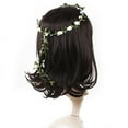 thumbnail image 4 of Boho Style Girl Flower Bride Wedding Forehead Hair Wreath Head Band Garland-Pink, 4 of 7