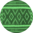 thumbnail image 1 of Ahgly Company Indoor Round Oriental Emerald Green Traditional Area Rugs, 7' Round, 1 of 4