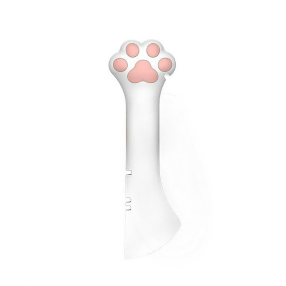 Cat Jar Opener Cat Paw Design Multifunction Pet Canned Spoon for Pet Food Can Supplies White
