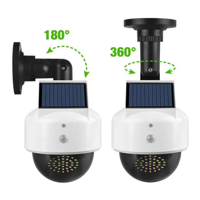 Lámpara de pared Solar para exteriores cámara falsa LED de energía Ehuebsd Solar videovigilancia luz led roja intermitente resistente al agua luz de inducción corporal