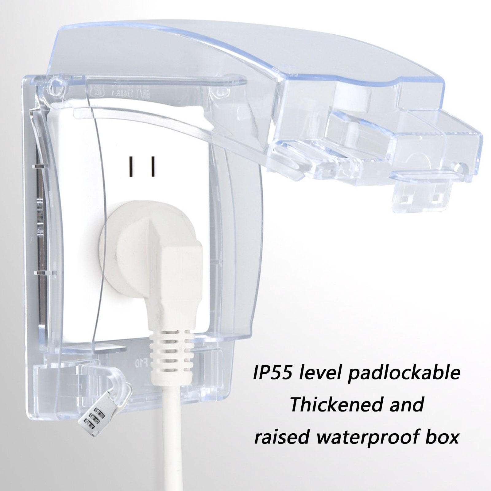 86 Type Wall Switches Cover Splashproof Box Outdoor Socket Waterproof Box Dustproof Plastic Electrical Outlet Cover
