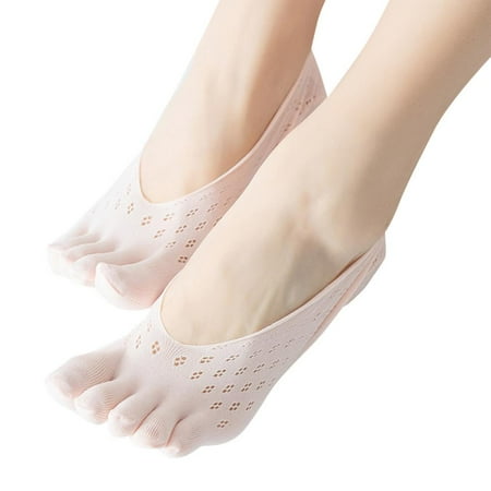 

IMSHIE Women Toe Socks Five Finger Socks Soft and Breathable Thin Low Cut Ankle Socks Silk Stockings No Show Liner Socks Casual Sports School Socks beautifully