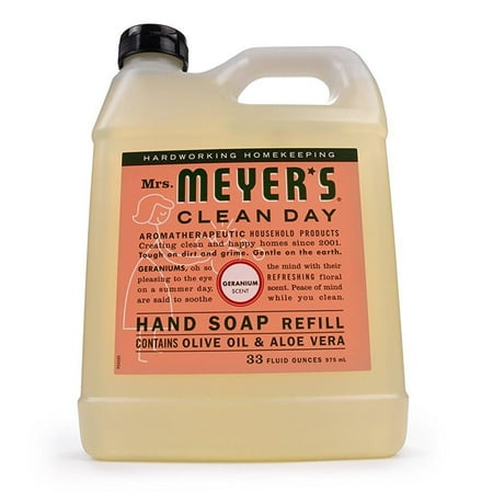 Clean Company Mrs. Meyers Clean Day Hand Soap, 33 oz, Floral.