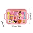 thumbnail image 3 of Toy Pretend Play Food Set - 10.8 x 6.7 x 2in Realistic Strawberry Jelly Pudding with Spoon for Kitchen Role Play(Pink), 3 of 6