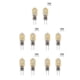 thumbnail image 2 of Toystoory Mini bombilla LED de 2 uds., luces nocturnas emisoras de luz de 360 ​​grados para candelabros, lámparas de mesa, iluminación de armario AC/DC12V blanco cálido 5piezas Toystoory CBP167219, 2 of 5