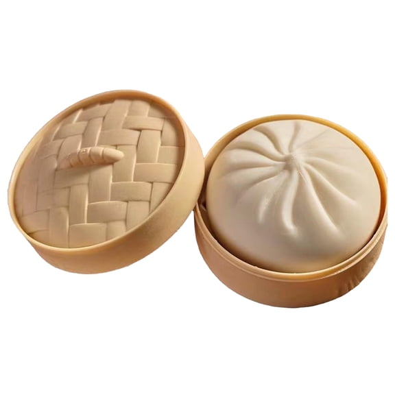 2026 New Dumpling Squishy Large with Steamer Box,Super Soft Giant Squishy Dumpling, Squishy Dumpling Squishy,Large Stress Relief Squishys Dumplings for Everyone Anxiety Relief