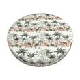 thumbnail image 6 of Uemuo Flamingo Palm Trees Pattern Round Bar Stool Seat Covers Washable Stool Cushion Slipcover Elastic Bar Chair Covers-13 inch, 6 of 7