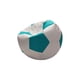 thumbnail image 2 of Balón de Soccer Lunics Puff Confortable Blanco/Azul Turquesa, 2 of 2