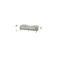 thumbnail image 2 of Meridian Furniture Ritz Contemporary Velvet Sofa in Cream, 2 of 9
