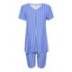 thumbnail image 4 of Blusas para las Mujeres Casual Impreso Cuello en V Manga Corta Blusa Pantalones Cortos, Conjuntos de Ropa para las Mujeres, 4 of 5