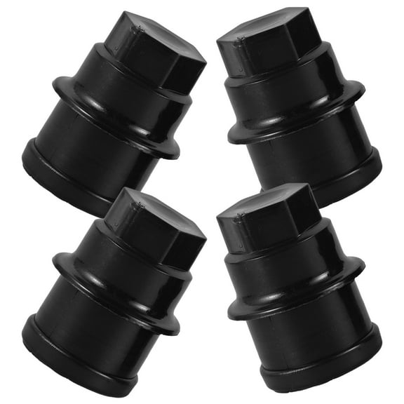 Hytrove Tractor Trailer Lug Nut Covers Lug Nut Cap Metal Black 4pcs