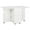 White, variant on HOMCOM Folding Dining Table with Storage Drop Leaf Tables for Small Spaces