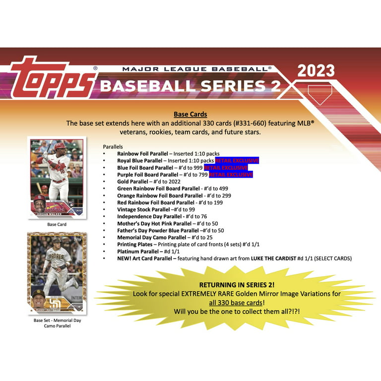 2023 Topps Series 2 MLB Baseball Trading Cards Blaster Box