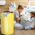 thumbnail image 2 of 115L Dirty Clothes Basket Yellow, 2 of 7