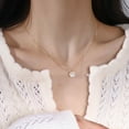 thumbnail image 3 of EIMELI Necklace Women Necklace Square Rhinestone Pendant Temperament Simplicity Light Luxury Niche Dress Up High-end Simulated Diamond Pendant Necklace Jewelry Accessory, 3 of 6