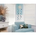 thumbnail image 5 of Starfish Seashell & Sea Glass Hanging Wall Art, Natural Coastal Blue Sea Glass Sun Catcher, 5 of 6